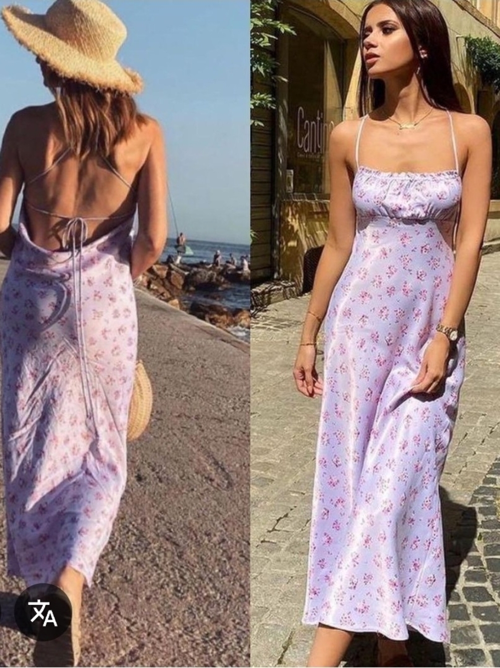 NWT - Zara Midi Satin Floral Dres
